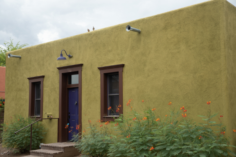 Barrio Viejo of Tucson, Arizona, Colorful Houses in Tucson
